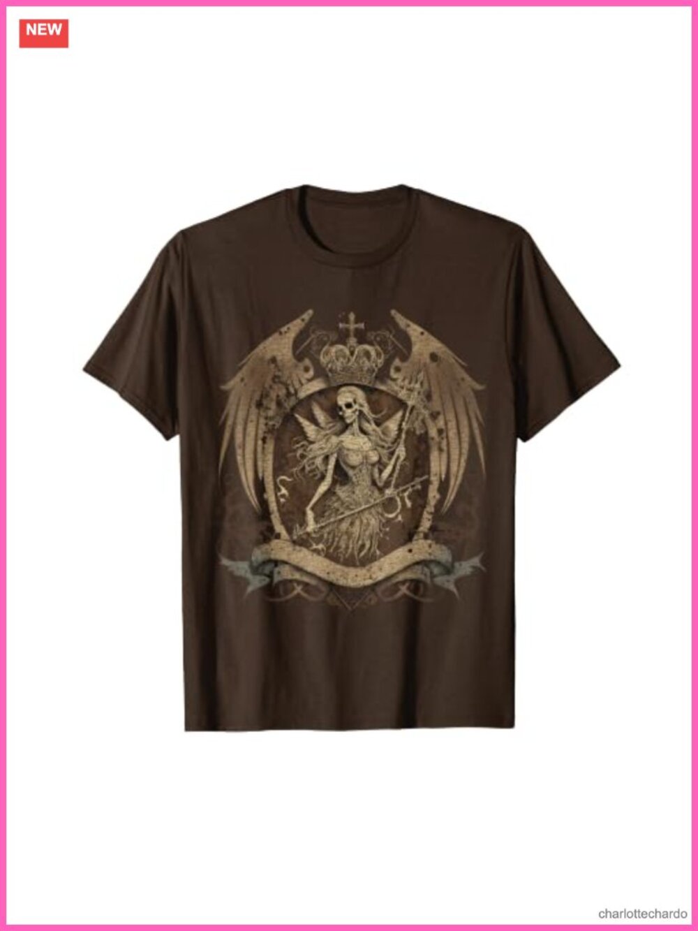 Y2K Fairy Wings Grunge Graphic Tee Alt Aesthetic Short Sleeve Crew Neck